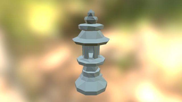 Rock Lantern 3D Model