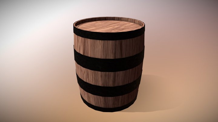 Barrel for Unity 3D Model