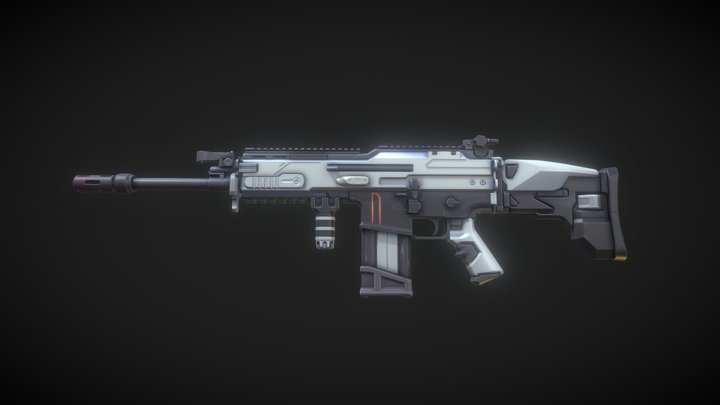 Gas Operated Rifle #1 3D Model