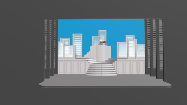 City of Angels Scenic Design 3D Model