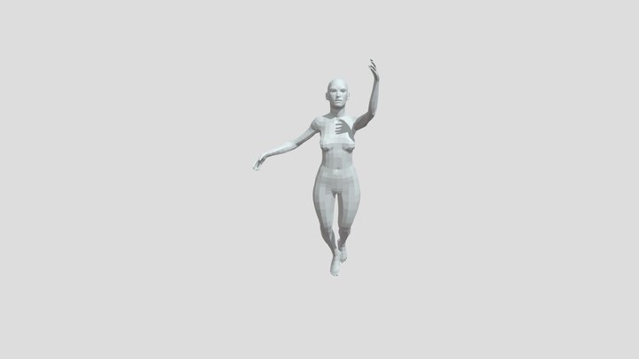Floating Pose (Rigging Practice) 3D Model
