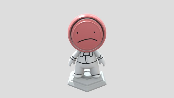 little sad man 3D Model