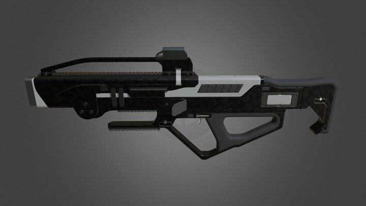MAW-76 'Legion' Multi-Barrel Weapon 3D Model