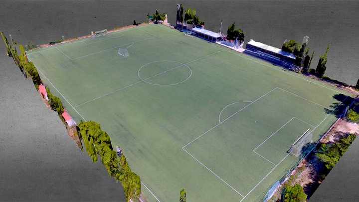 Soccer Field 3D Model 3D Model