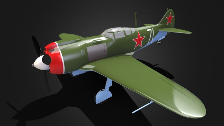 Lavochkin La5 – Modello 3D gratuito STL