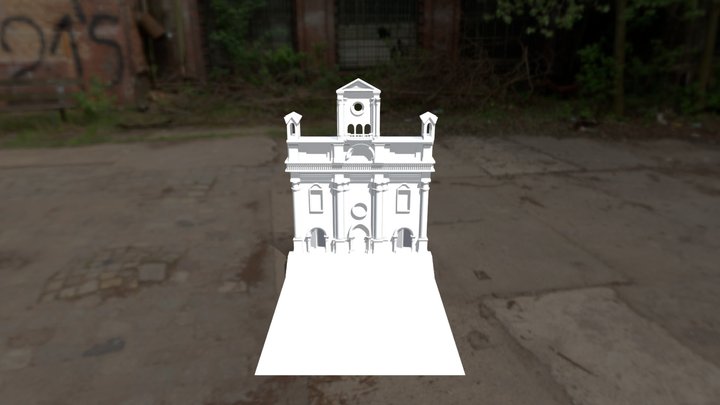 Iglesia De Frente 3D Model