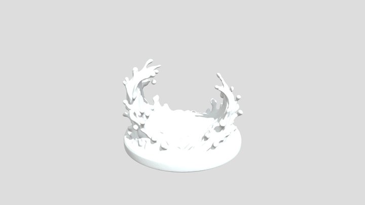 Splash Sculpture 3D Model