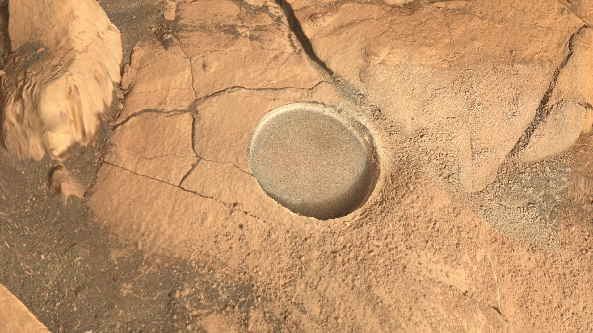 Mars2020: Berry Hollow abrasion (Regional view)