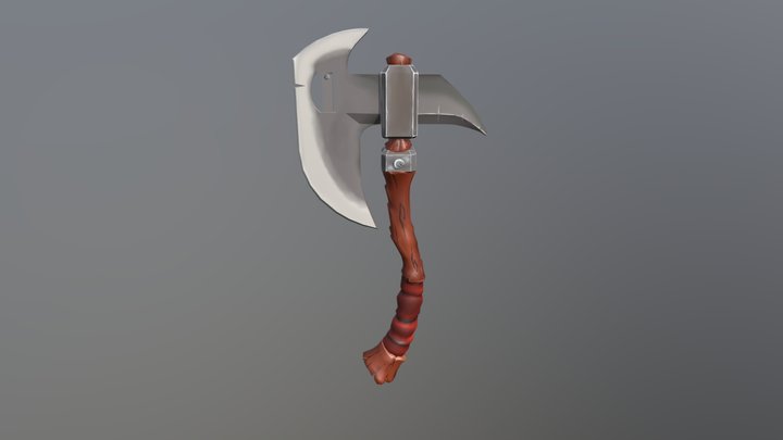Fantasy Axe 3D Model