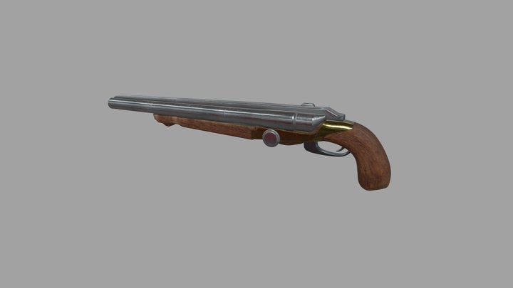 Sawed off Shotgun 3D Model