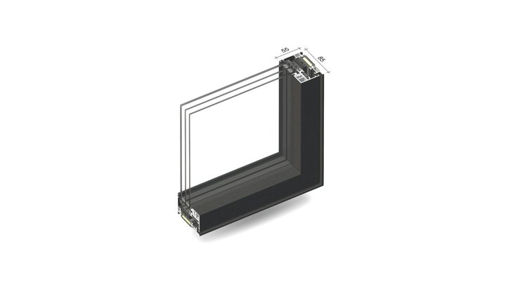 Schüco AWS 75 PD 3D Model
