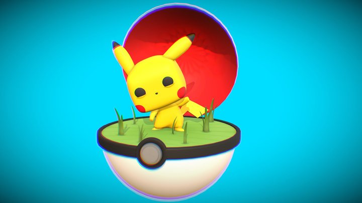 Waving Pikachu 3D Model