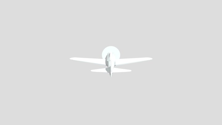 Low poly a6m zero 3D Model