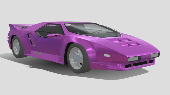 1993 Vector W8 3D Model