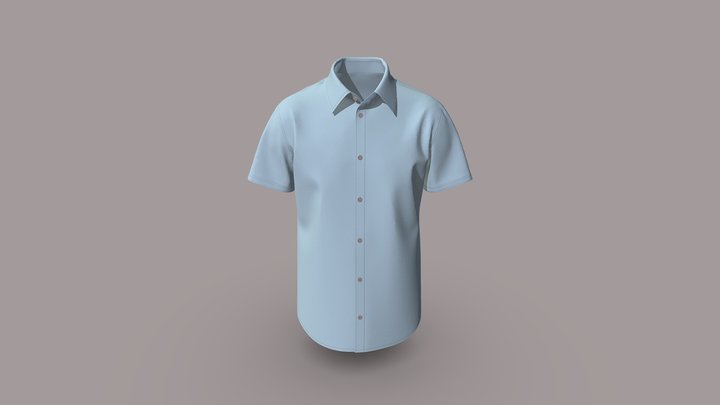 Short Sleeve Shirt Design 3D Model
