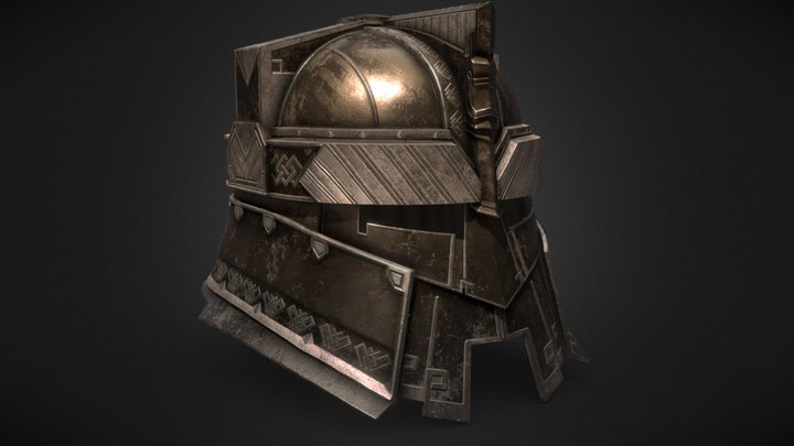 Dwarf_Helmet_LP 3D Model
