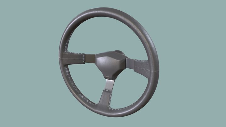Toyota Ae86 Steering Wheel 3D Model