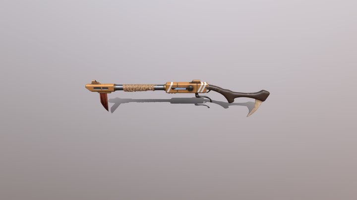 Warhammer Kroot rifle 3D Model