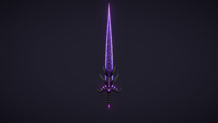 Ancient Sword Of The Abyssal Queen 3D Model