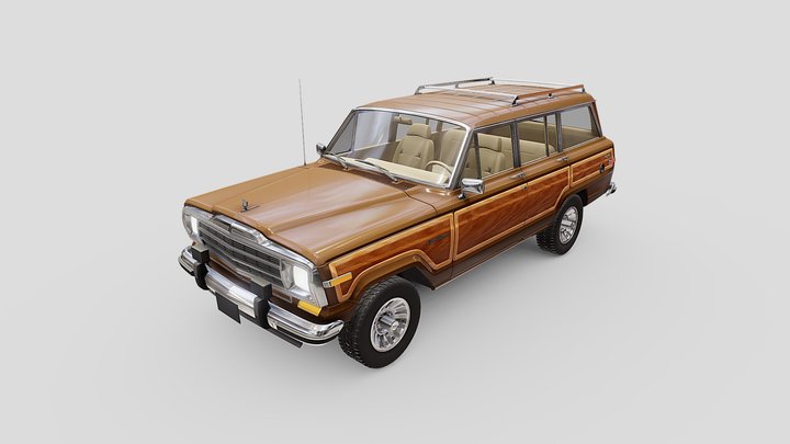 Jeep_Wagoneer_Woody_1980 3D Model