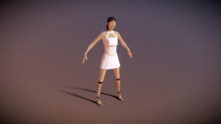 "Daphne" Character Model for GAT140 3D Model