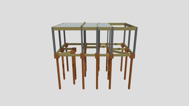 Ampliação Comercial 3D Model