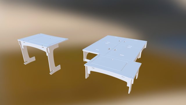 Caravamper Bedframe 3D Model