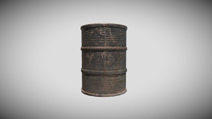 Oil Barrel 3D Model