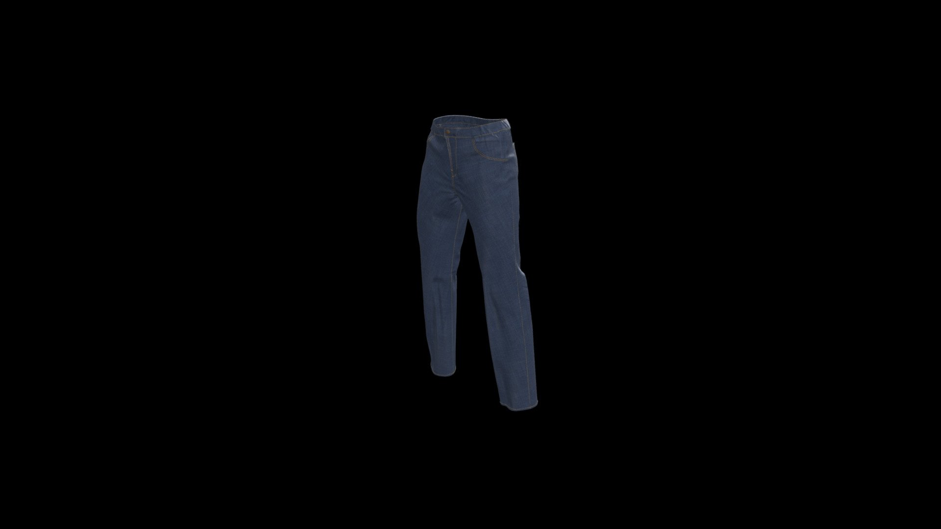 Denim pants - 3D model by Hidden Surface (@Hiddensurface) [619ad97 ...