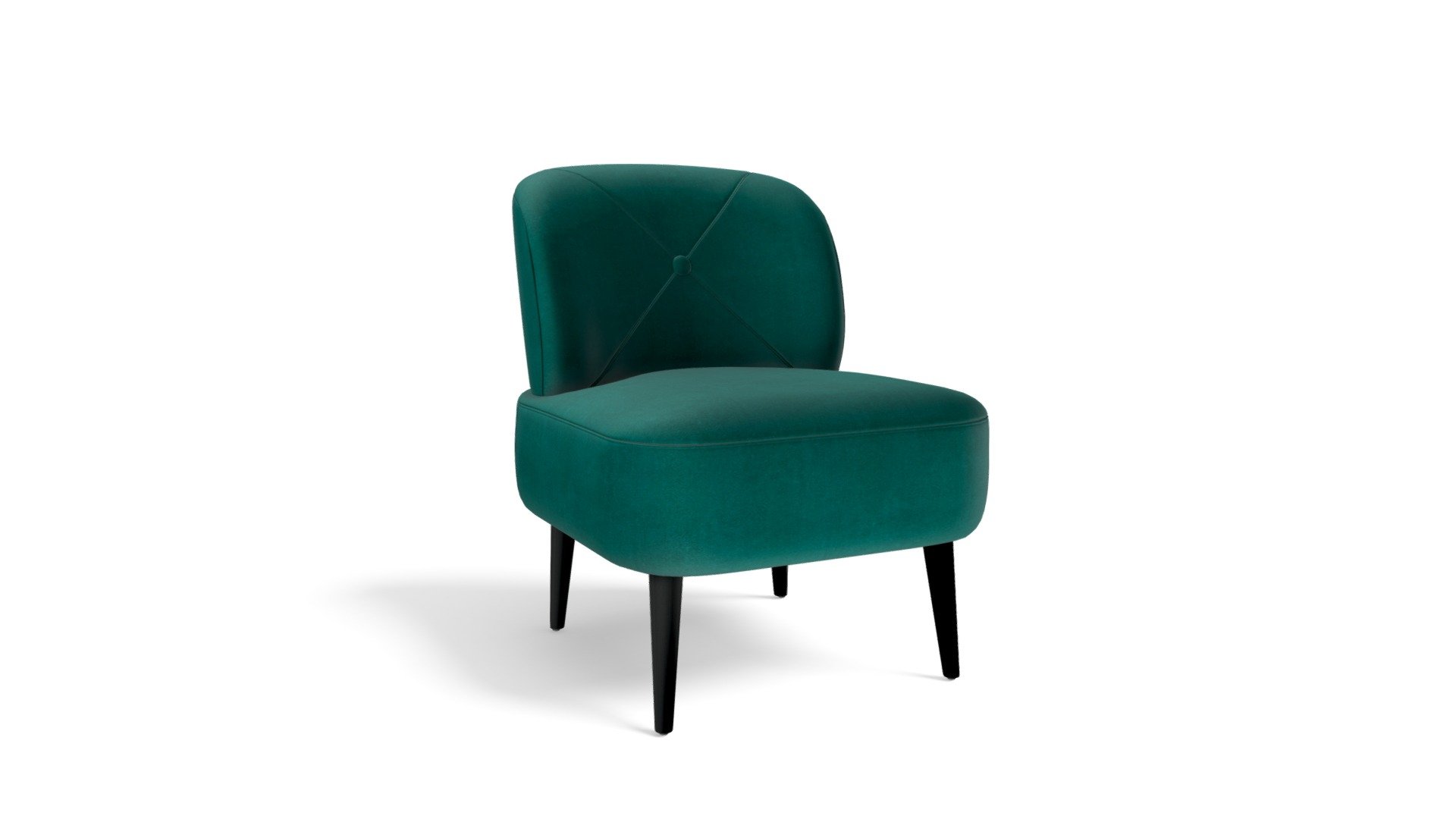 Jasper Accent Chair, Seafoam Blue Velvet