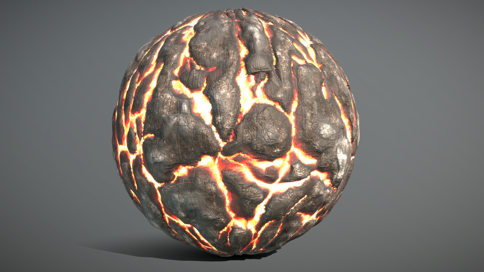 3D model Burnt Wood Material - This is a 3D model of the Burnt Wood Material. The 3D model is about a rock with a dark background.