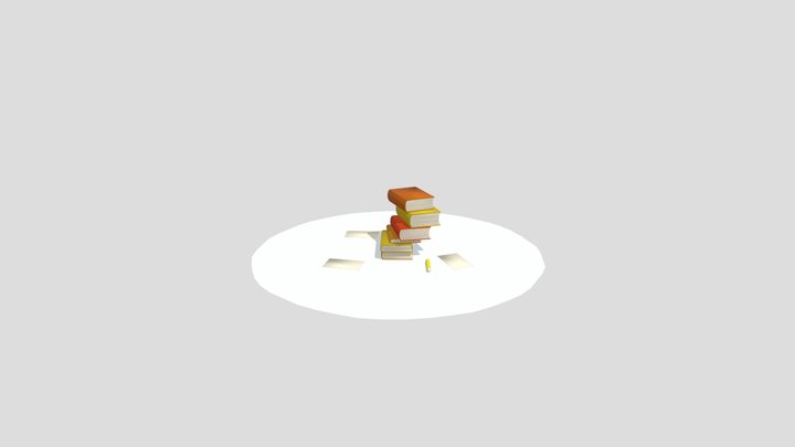 Books 3D Model
