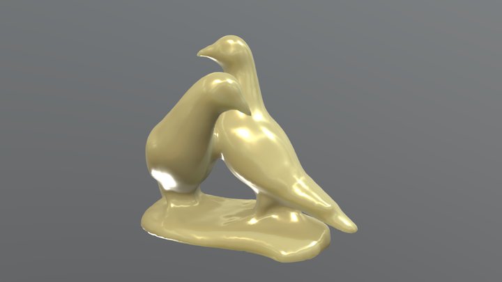 Two Pigeons – Free 3D Model STL