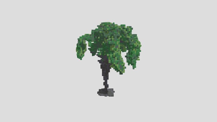 PALM TREE VOXEL 01 3D Model