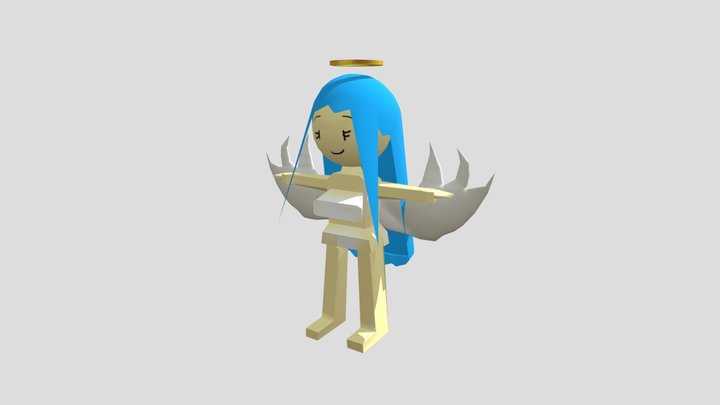 Angel Girl 3D Model