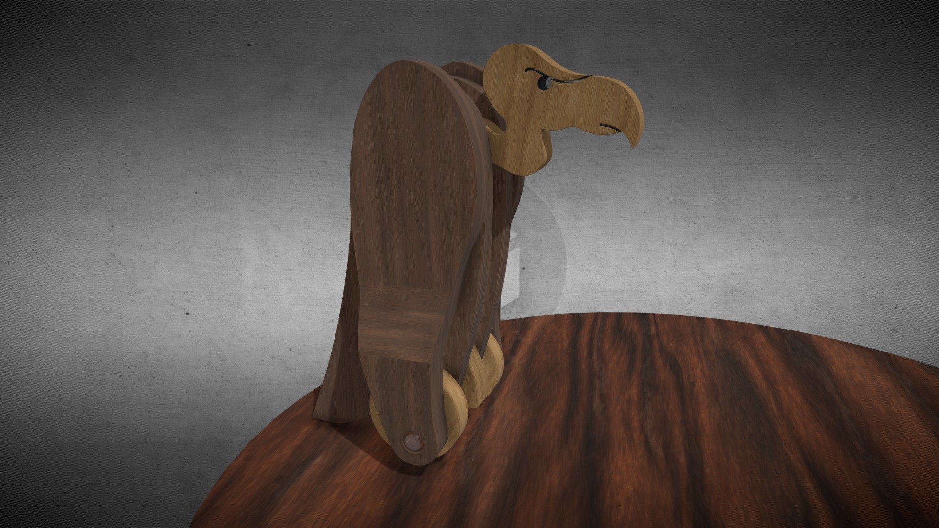 Vlad The Vulgar Vulture Wooden Toy