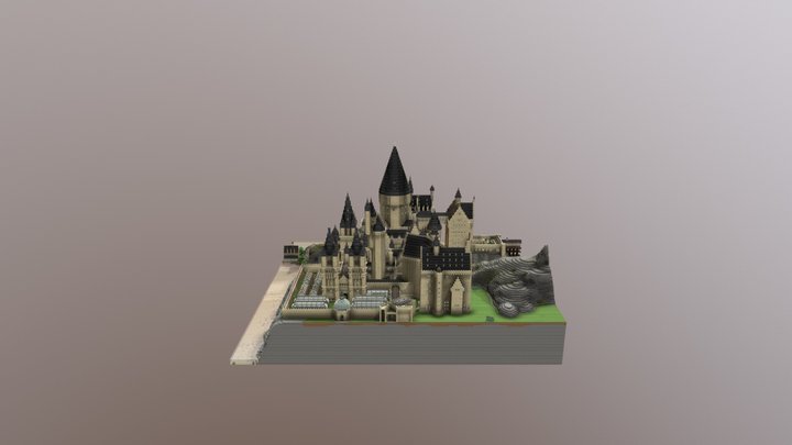 Map Hogwarts 3D Model