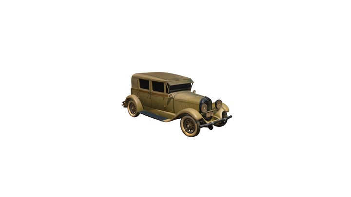1928 Antique Auburn 3D Model