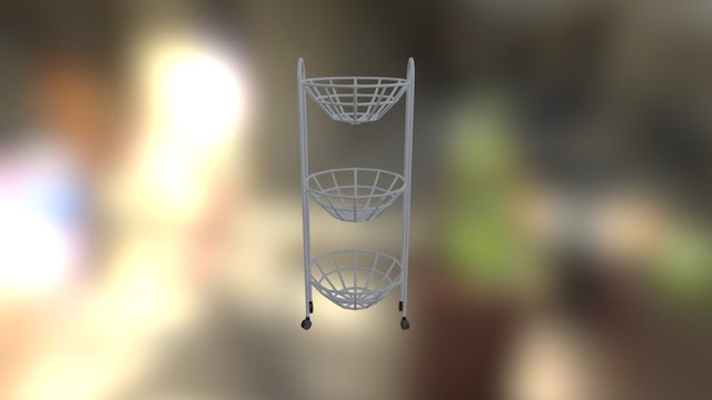 Cesto de frutas 3D Model