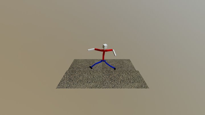Bassball Pose 3D Model