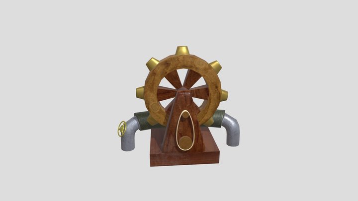 Trader Mountain Rack-Wheel 3D Model