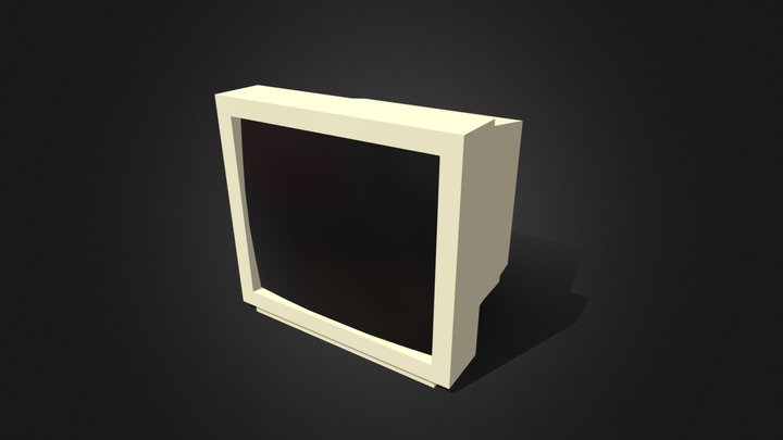 Crt Monitor 3D Model