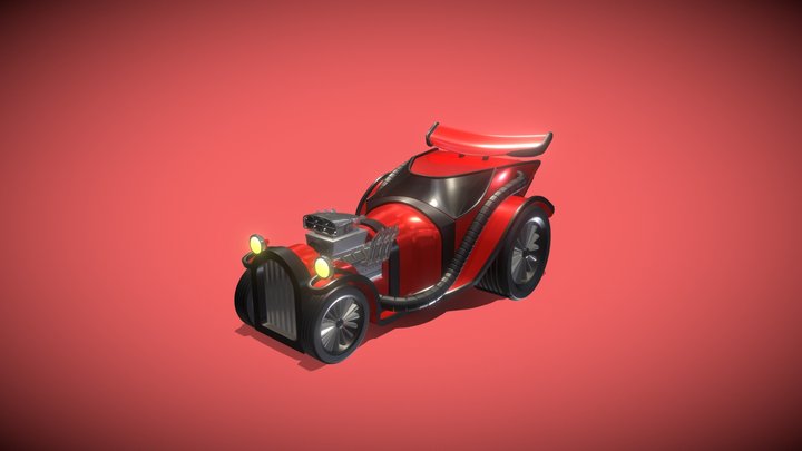 Red Car 3D Model