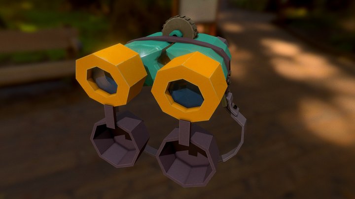 Binoculars (lowpoly) 3D Model