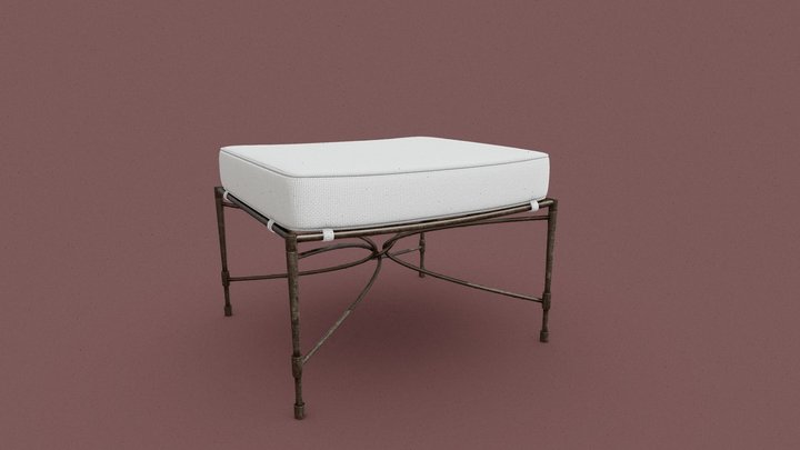 Amalfi_ottoman 3D Model