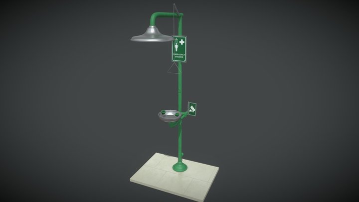 Emergency Shower with Eye Wash