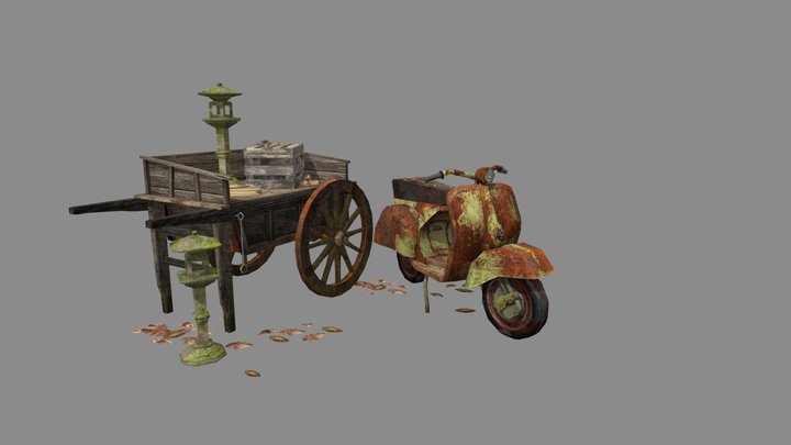Forest Loner - Texture 2 More detailed props 3D Model