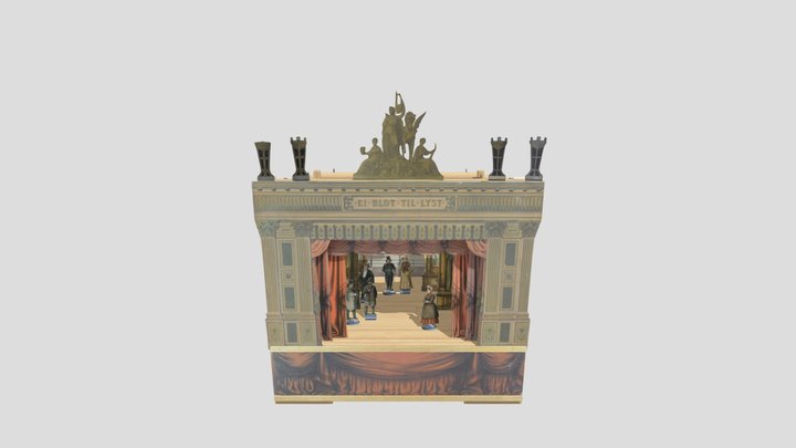 Toy theatre, Alfred Jacobsens C-teater, 1880-81 3D Model