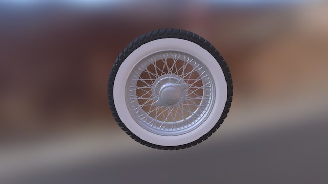 Wheel with Spokes 3D Model