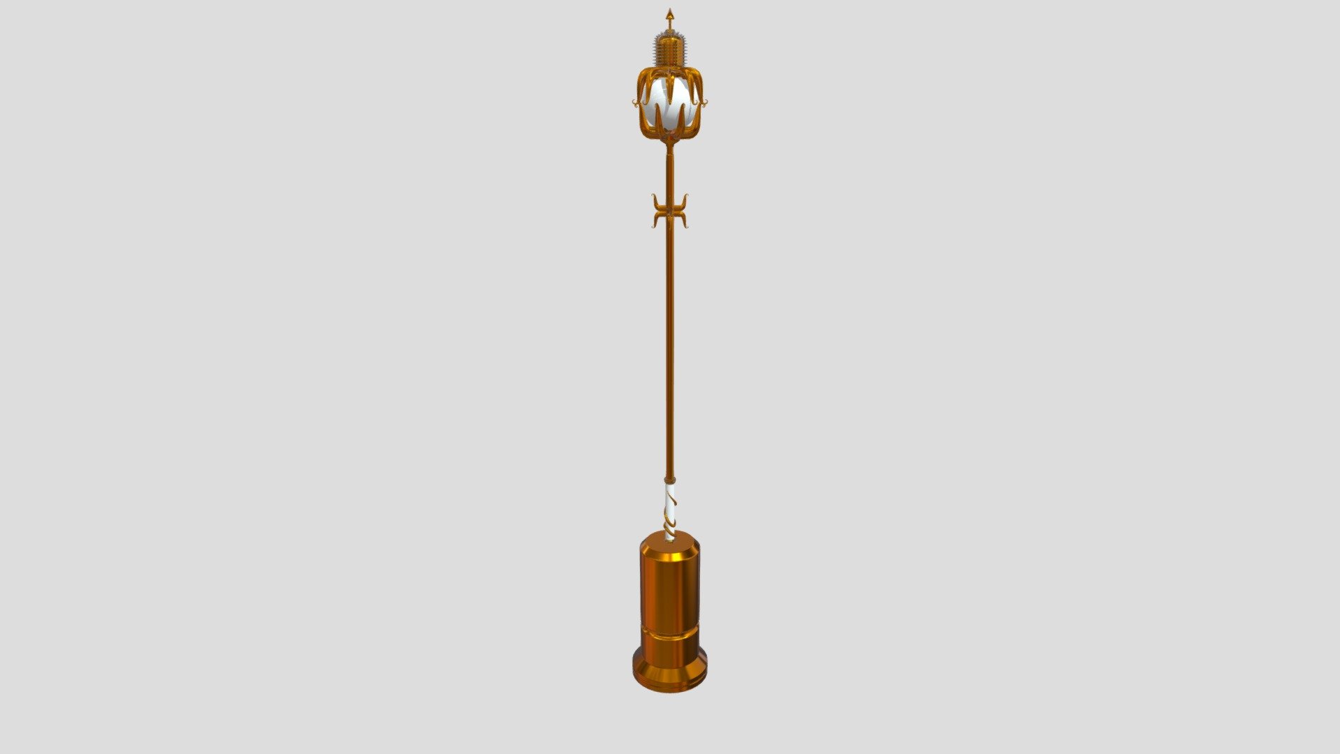 Fancy Golden Street Lamp